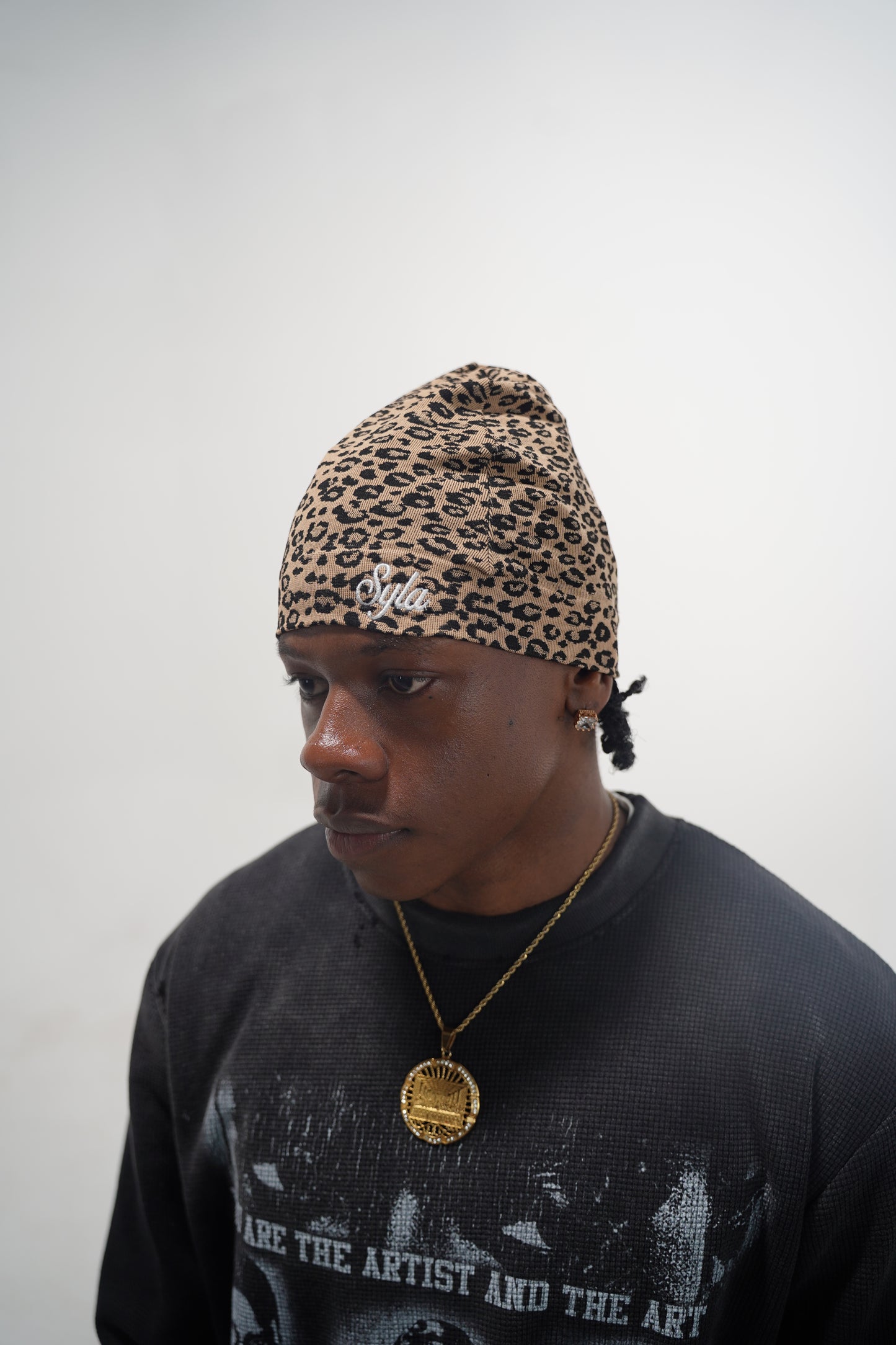 "Cheetah Print" Skull Cap
