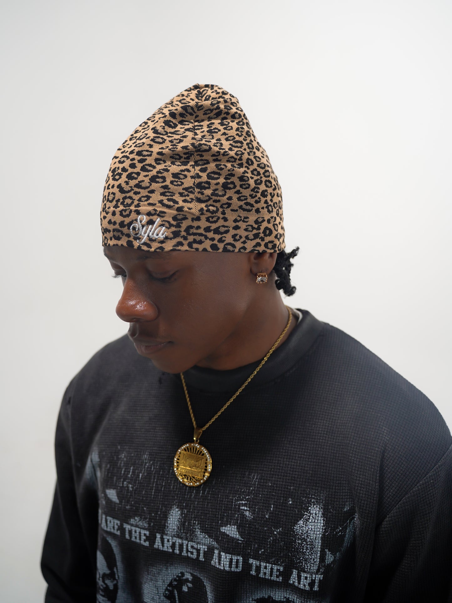 "Cheetah Print" Skull Cap